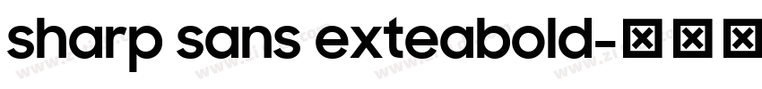 sharp sans exteabold字体转换